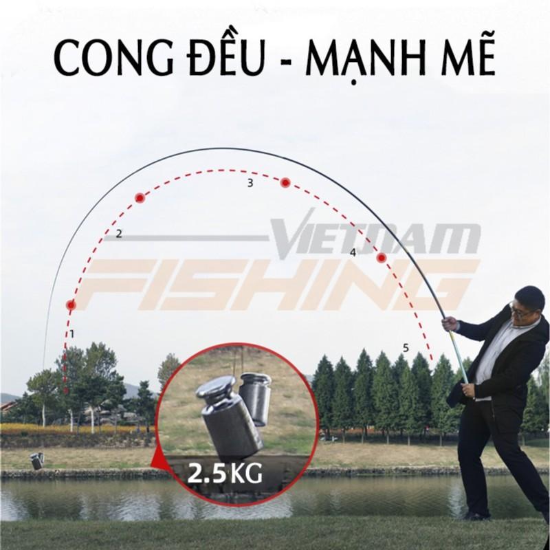 Cần câu tay 6H handing - fighting Hoàng Vũ 6H + Bảo hành ngọn