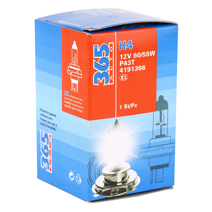 Bóng Đèn Ô Tô H4 12V 365-Auto (55W) - Trắng