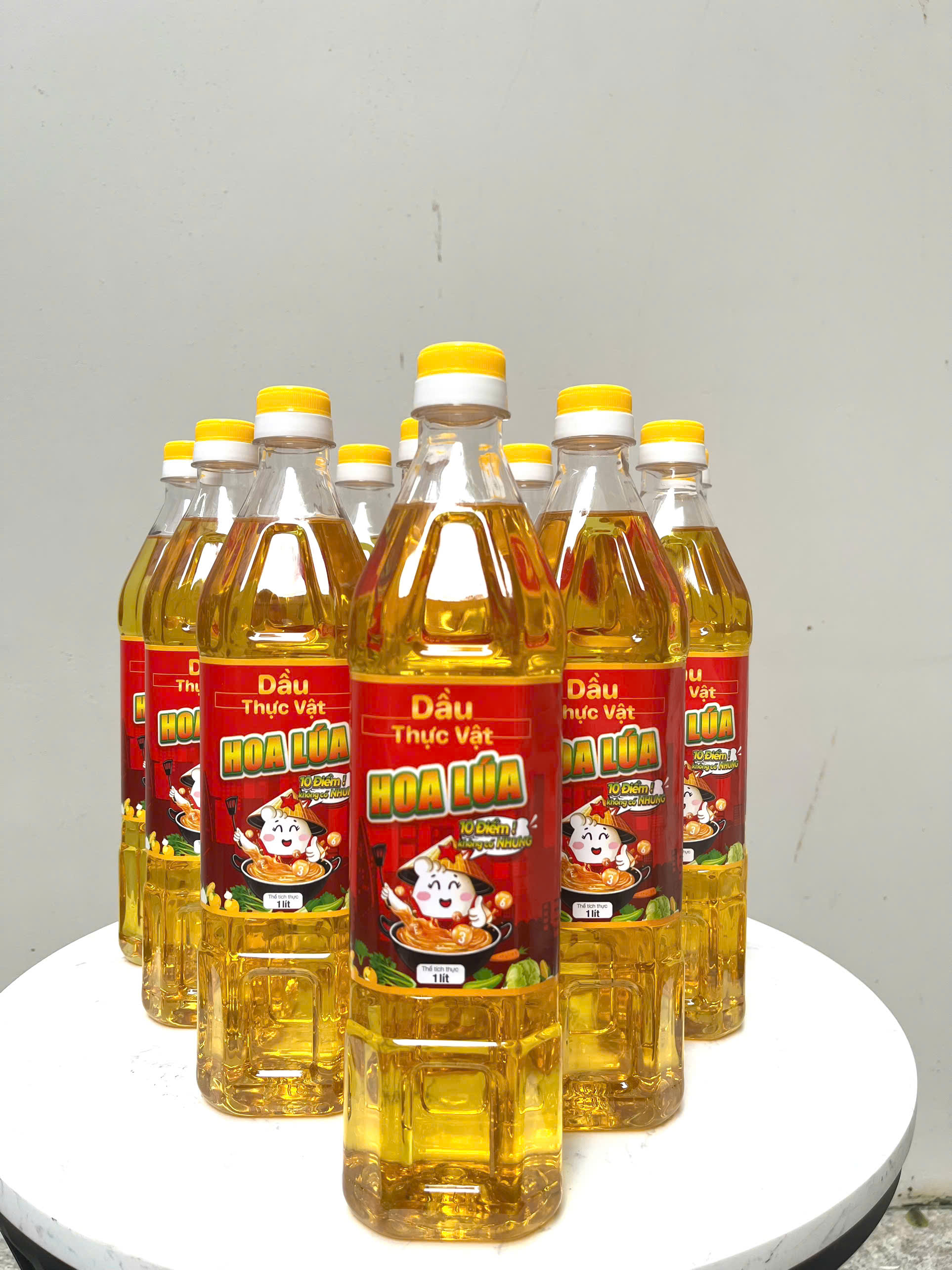 Dầu Thực Vật Hoa Lúa chai 1 lít - Giàu Omega 3,6,9 và Vitamin E