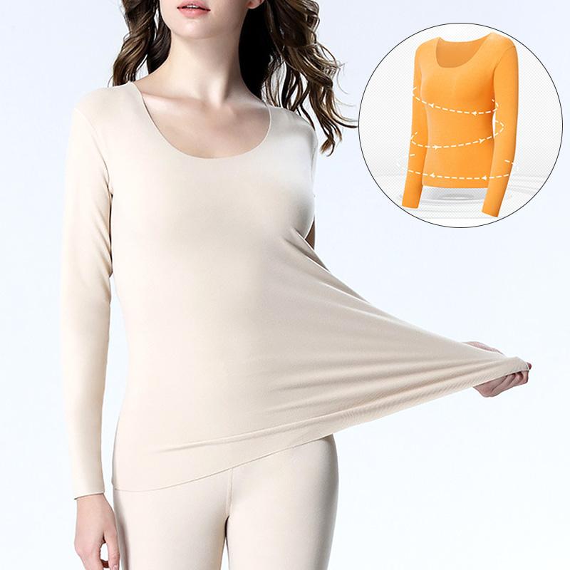 Áo Giữ Nhiệt Lót Áo Gợi Cảm Cao Cấp Mùa Đông Liền Mạch Quần Lót Sinh Nhiệt Top Cation 2 Mặt Lông Cừu Ấm Giữ Nhiệt Quần Áo