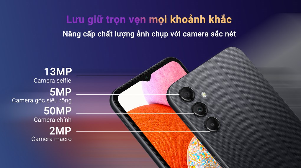 Điện thoại Samsung Galaxy A14  (4GB/128GB) - Hàng Chính Hãng - Đã kích hoạt bảo hành điện tử