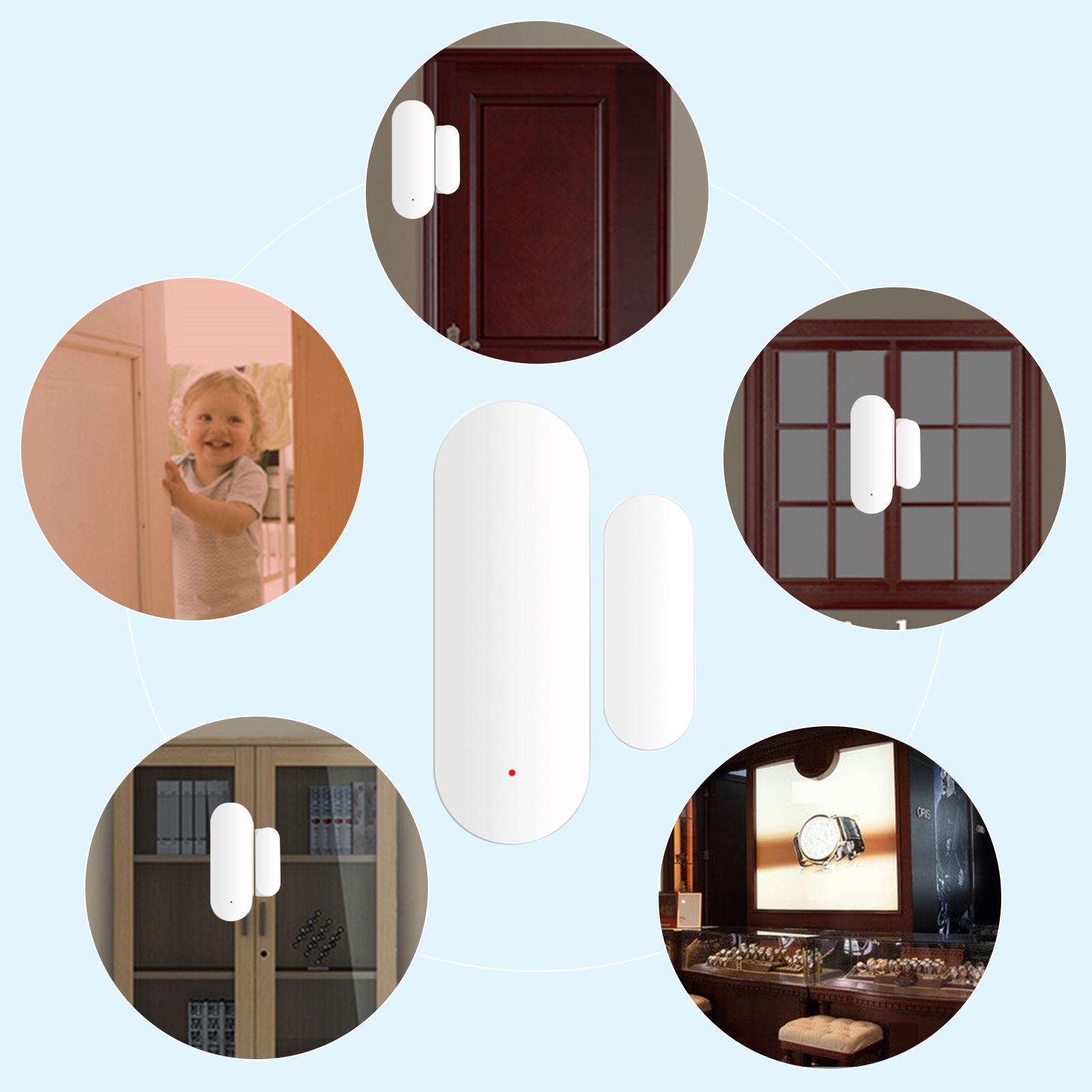 Zigbee Smart Door Sensor Tuya APP Control Door Open / Closed Detector Magnetic Switch Window Sensor Smart Home Security Alarm