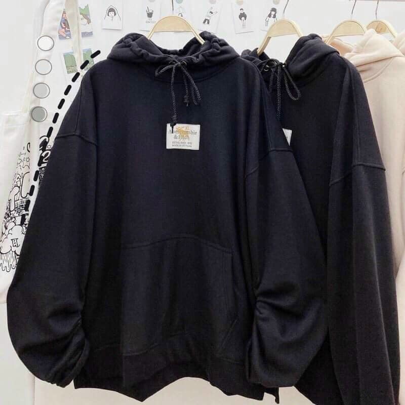 Áo khoác hoodie nỉ form rộng cho nữ áo hoodie zip trơn 1 màu sành điệu, Áo Hoodie Aber, Áo Hoodie Logo 4 Màu Áo Hoodie Nỉ Ngoại Dày Dặn Tay Bồng Form Rộng Unisex [Ảnh Thật + Video], Áo Hoodie Nỉ Lót Bông ABER Unisex