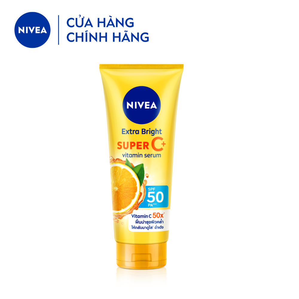 Serum Dưỡng Thể &amp; Chống Nắng SPF50 PA+++ NIVEA Vitamin Super C+ (180 ml) - 98449