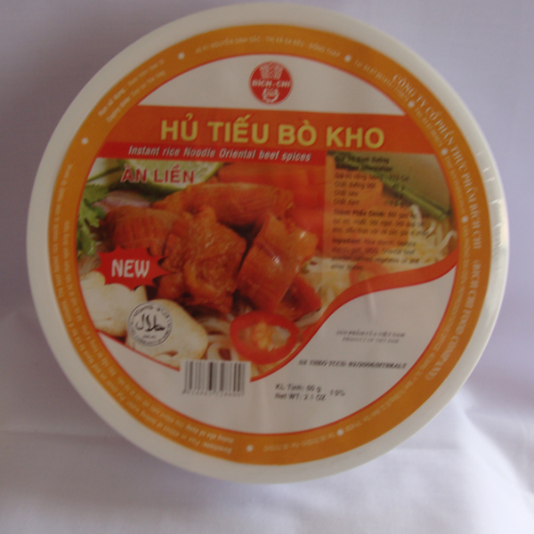 Thùng 12 Tô Hủ Tiếu Bò Kho Bích Chi (60g/Tô)