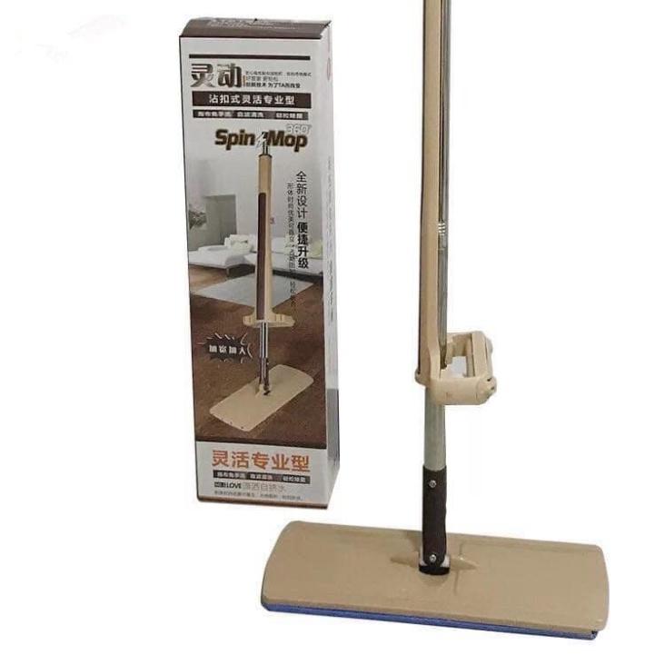 Chổi lau nhà làm sạch đầu xoay,Cây Lau Nhà Tự Vắt Spin Mop Xoay 360 Độ BH 12 tháng