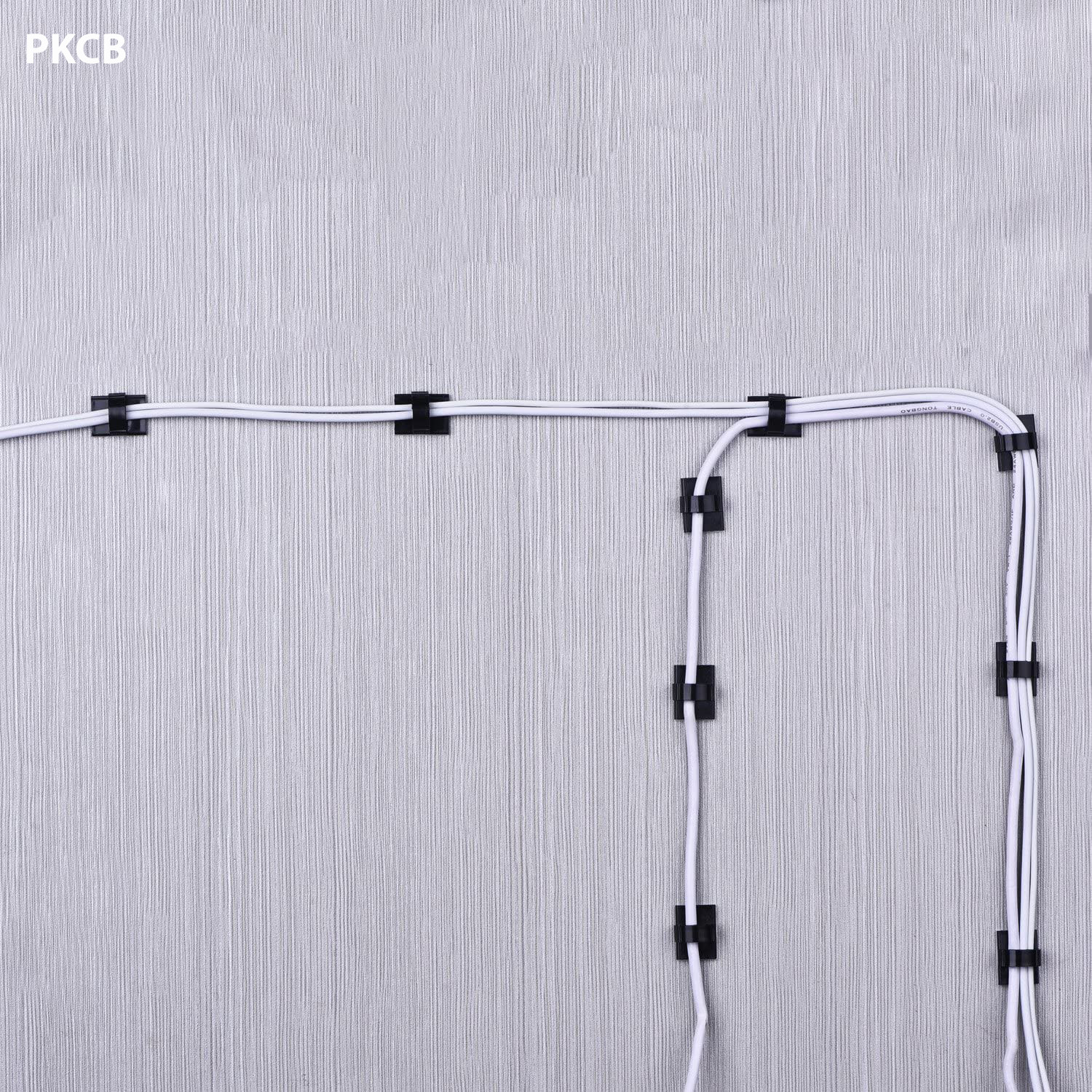 Combo 10 phụ kiện giữ dây cáp sạc PVC mini cho các thiết bị điện tử trên bàn làm việc - Hàng Chính Hãng
