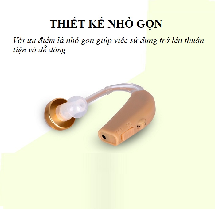 Tai Nghe Trợ Thính GM-100 , Có Pin Sạc Nhỏ Gọn Dành Cho Người Già Và Trung Niên