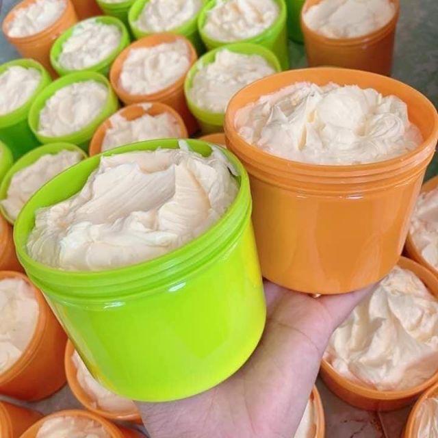 Hũ ĐỰNG ĐỰNG KEM BODY 500gr CAM VÀ XANH