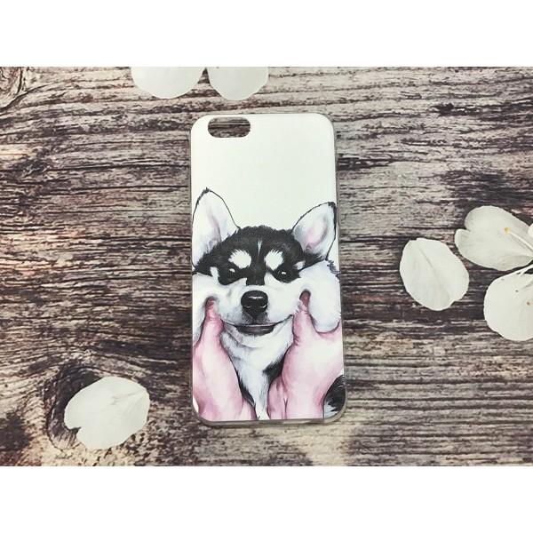 Ốp lưng chó Husky Alaska mặt ngáo dành cho Iphone 5-5s-5se-6-6s-6+-6s+-7-7+-8-8+-X-XS-XR-XS Max