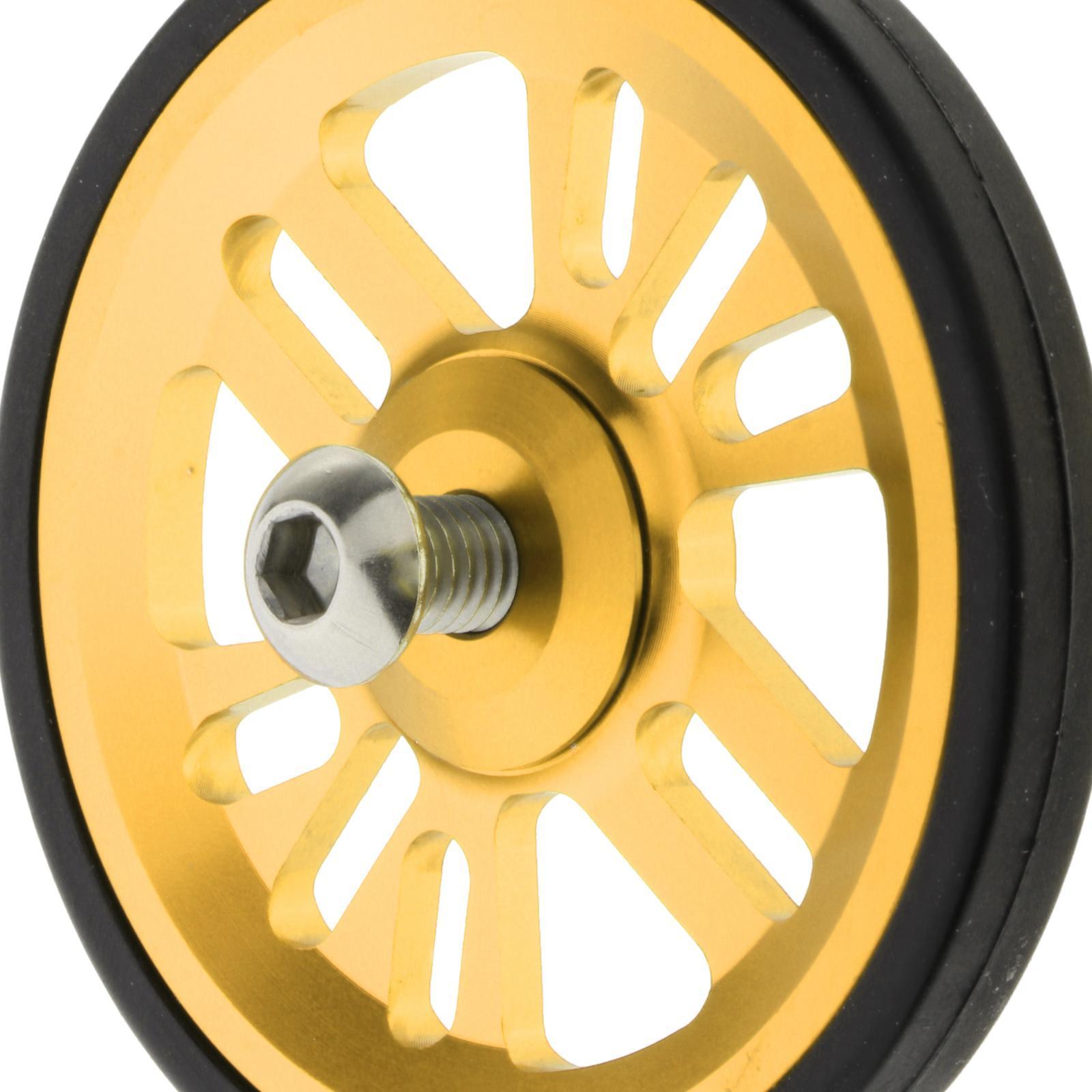 4x Folding bike Wheels 6cm for  Foldable  Transporting Pushing Walking Components Parts