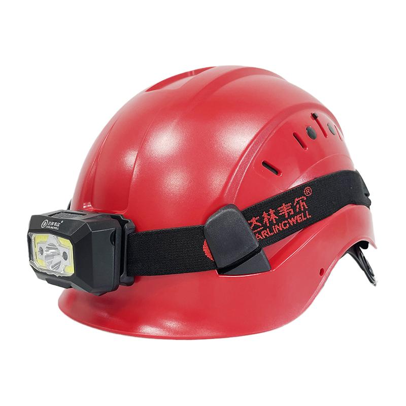 Construction Safety Helmet With Light CE ABS HardHat Aloft Work ANSI Industrial Work At Night Protection