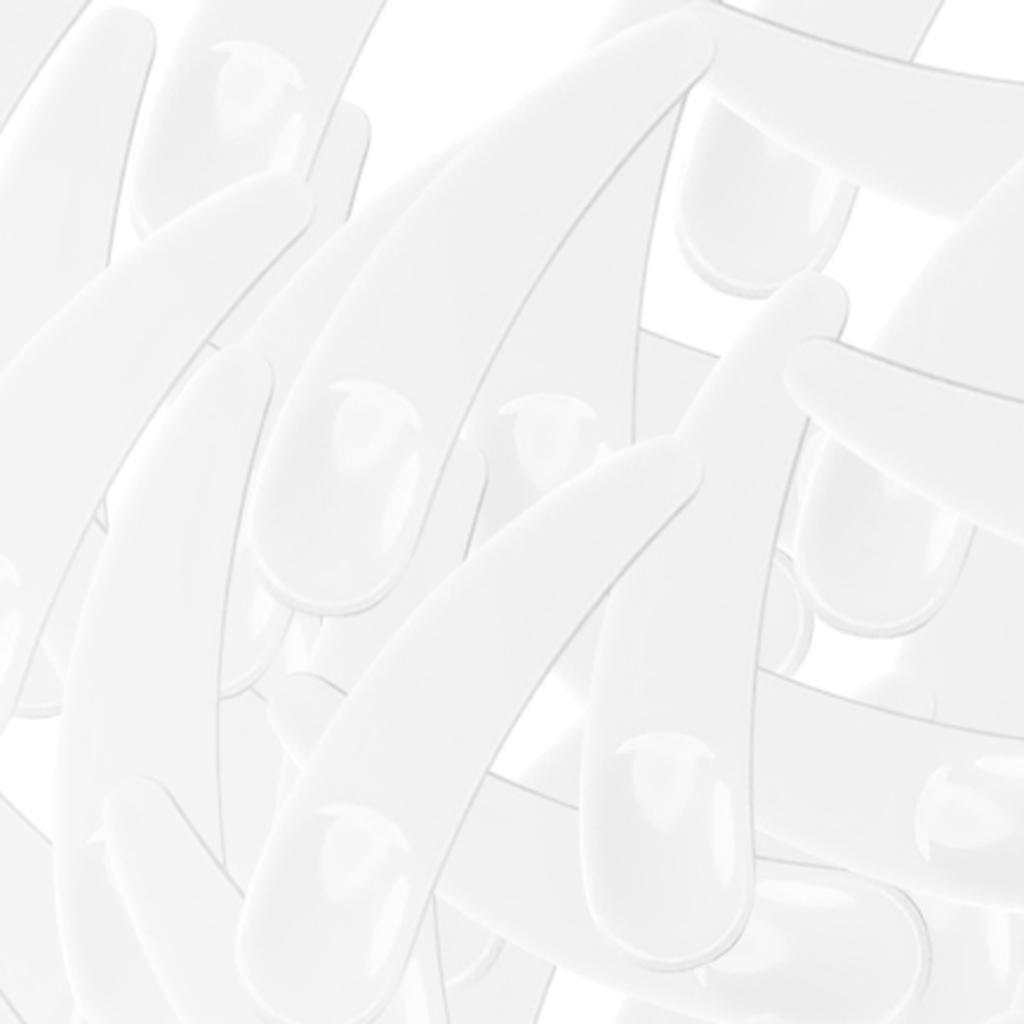 100pcs Makeup Cream Stick Spoon Spatula White