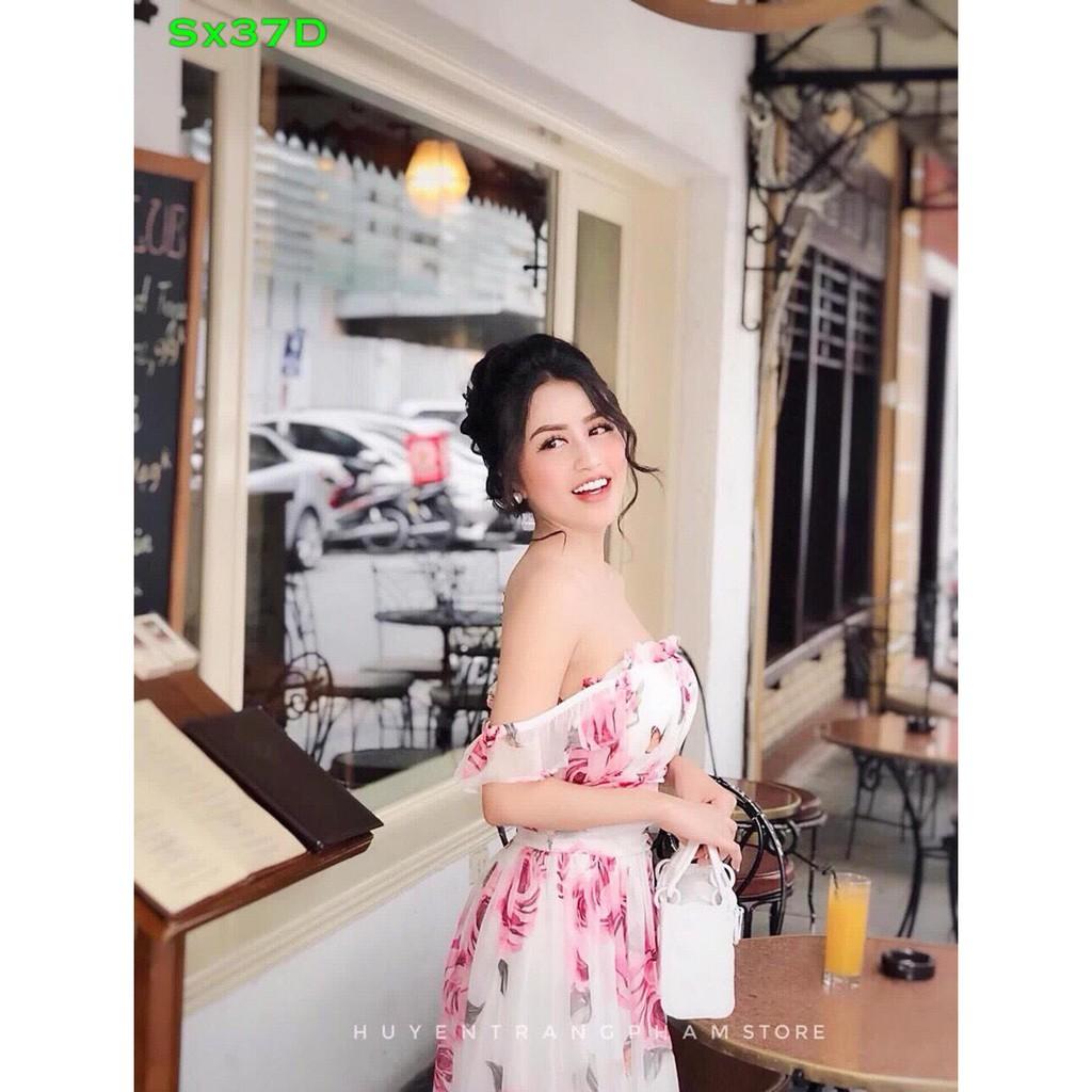 Maxi voan chiffon hoa cho nàng dịu dàng
