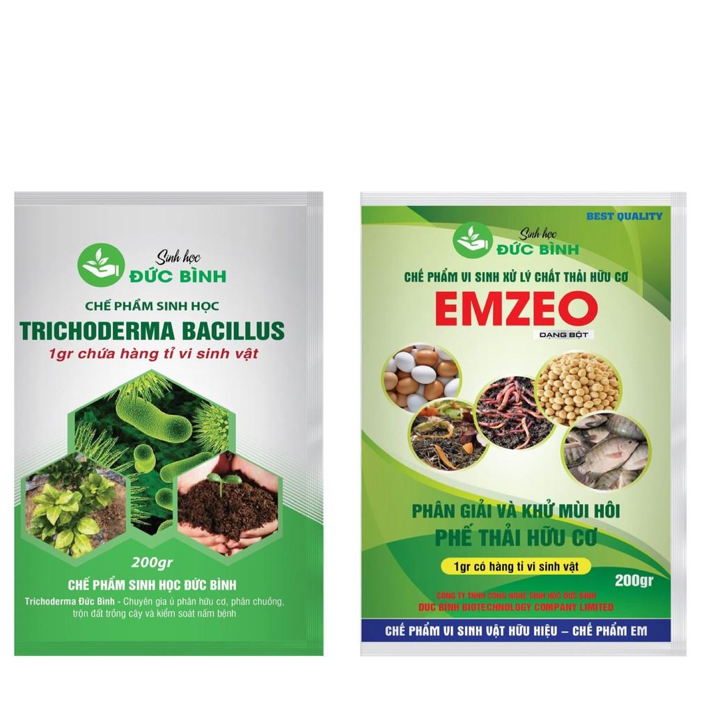 Chế phẩm ủ phân EM, Chế phẩm vi sinh Emzeo, nấm trichoderma, cặp đôi ủ phân chuồng hiệu quả