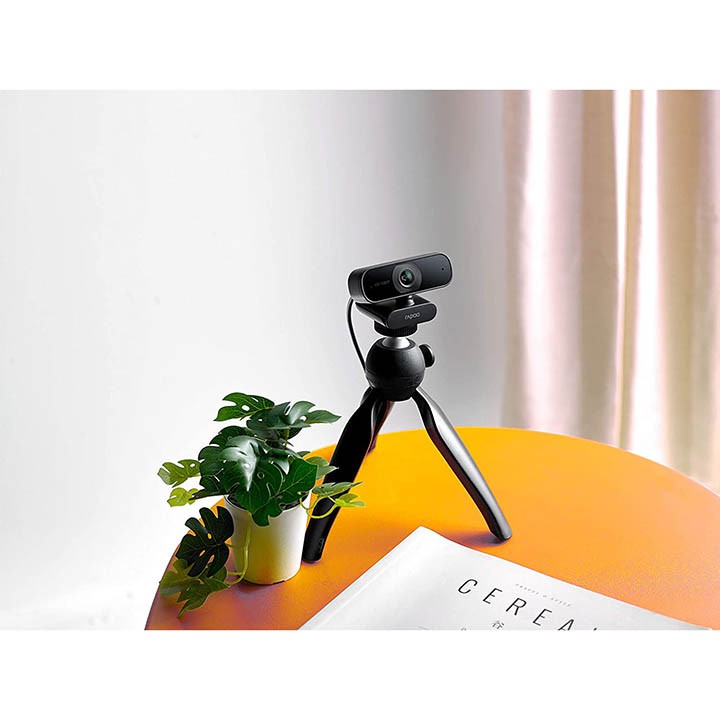 Webcam FullHD 1080p Micro Khử Ồn Kép RAPOO C260 - Hàng Chính Hãng