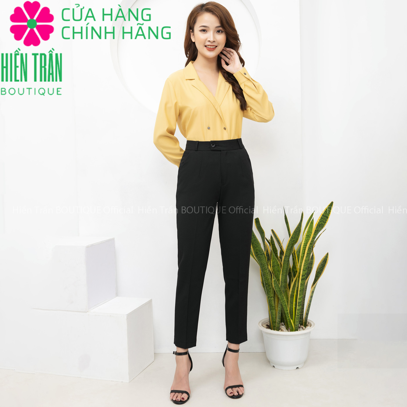 Quần tây nữ Hiền Trần BOUTIQUE chất vải cao cấp 3 màu, âu công sở mặc tôn dáng