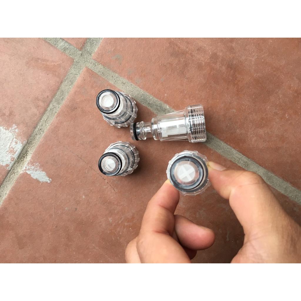 Cút lọc nước máy rửa xe - đầu lọc nước lắp máy rửa xe