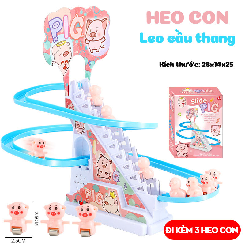 Vịt Leo Cầu Thang Đồ Chơi Cho Bé Phát Nhạc Và Đèn Ngộ Nghĩnh