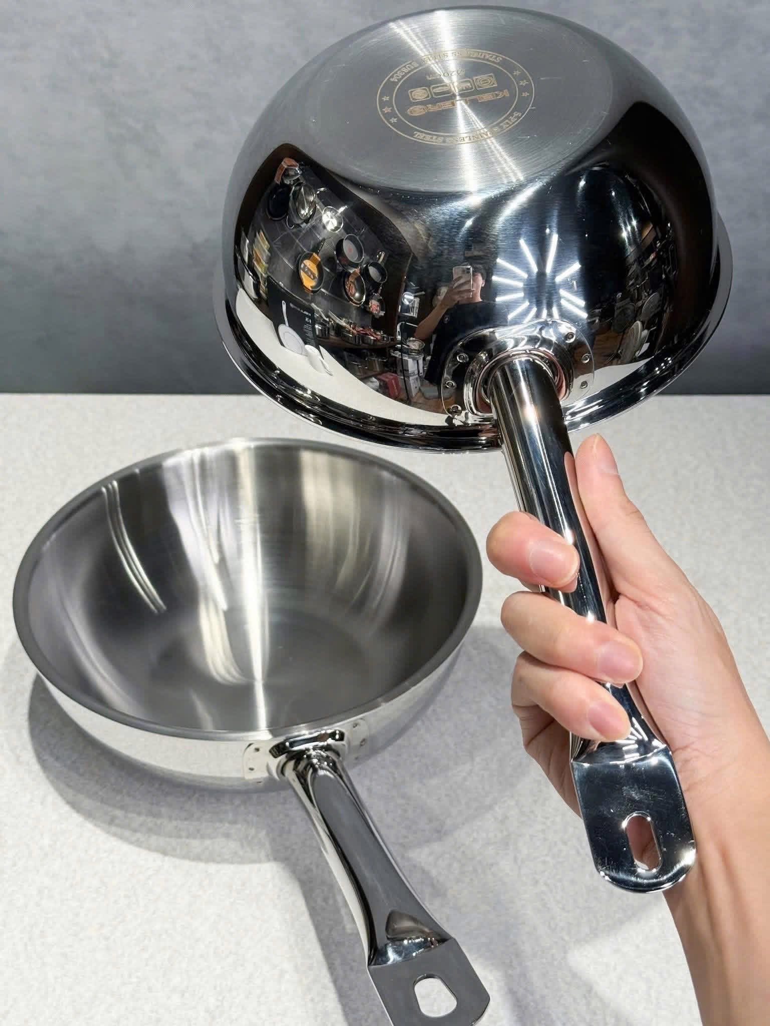 Chảo sâu lòng thép 5 lớp đúc liền Keller hàng chính hãng