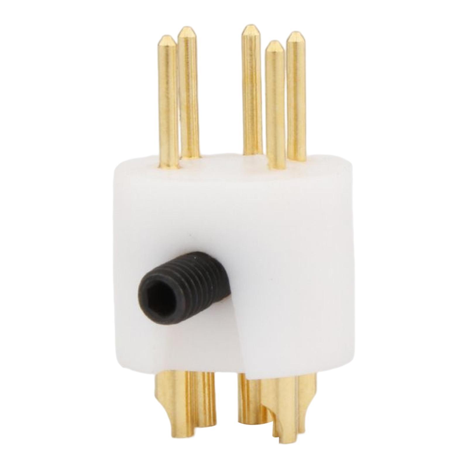2Pcs 5 Pin Tonearm Plug Hifi Replacement Accessories for Turntable Player