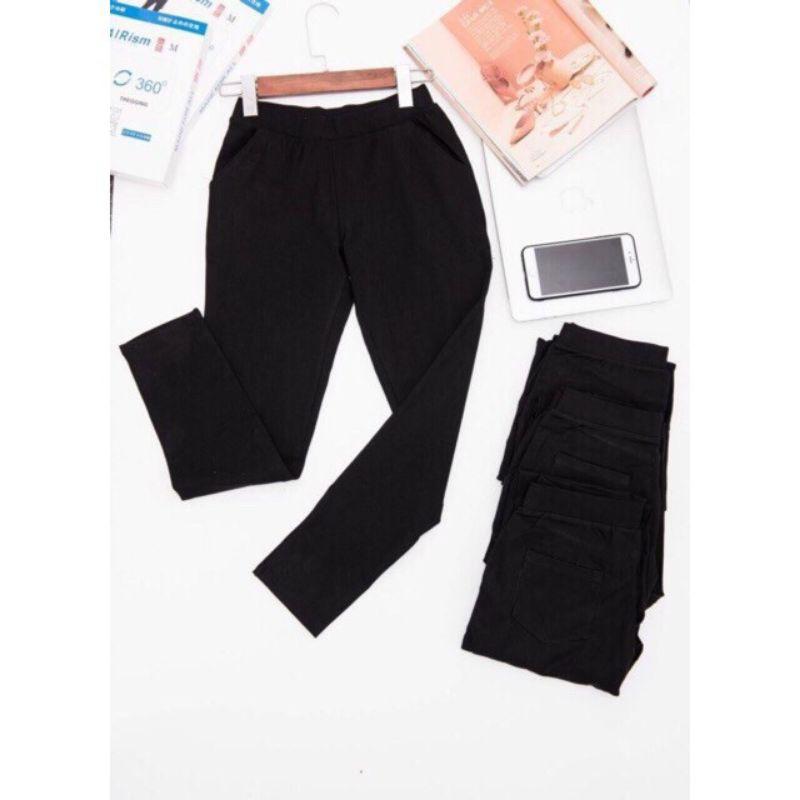 Quần Legging Big Size Vải Umi Hàn Siêu mịn đẹp co dãn 4 chiều