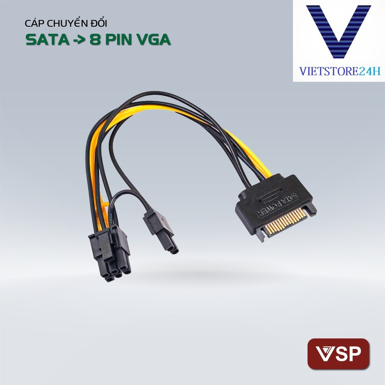 Cáp Sata sang 8PIN(6+2)