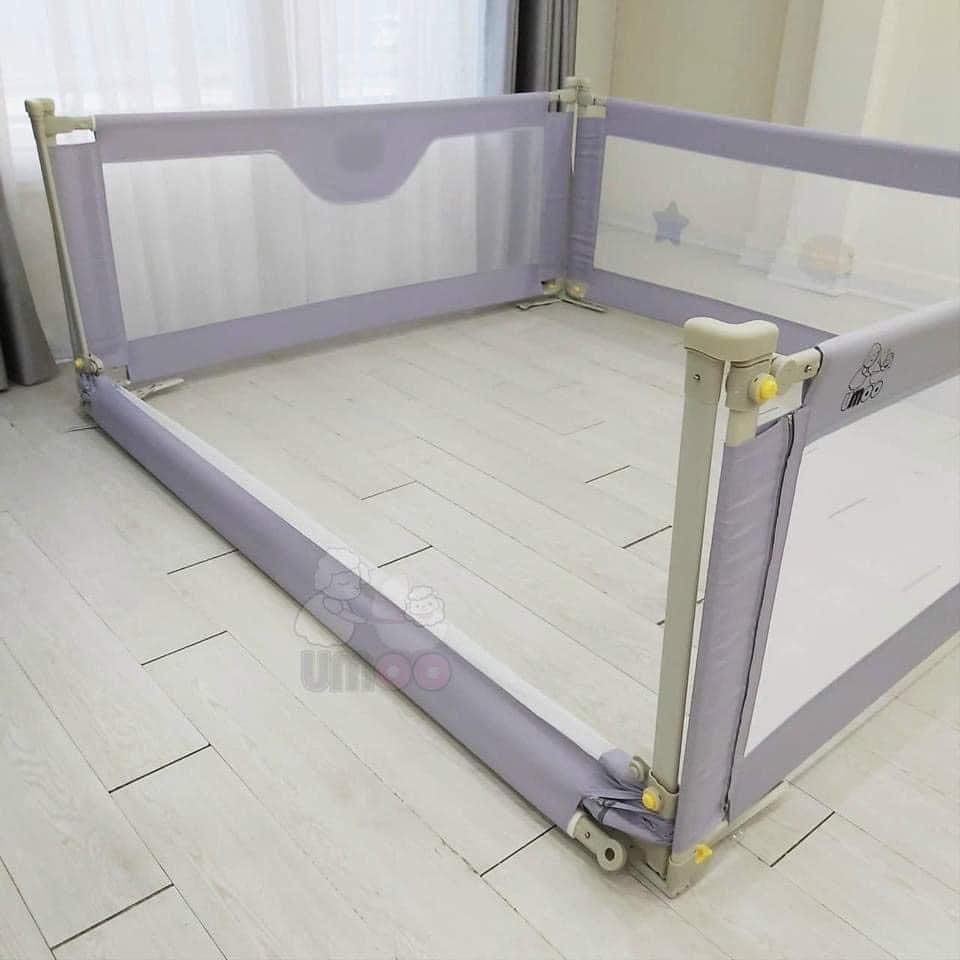 Bộ 3 thanh chắn giường UMOO an toàn cho bé bản nâng cấp mới - hàng chính hãng