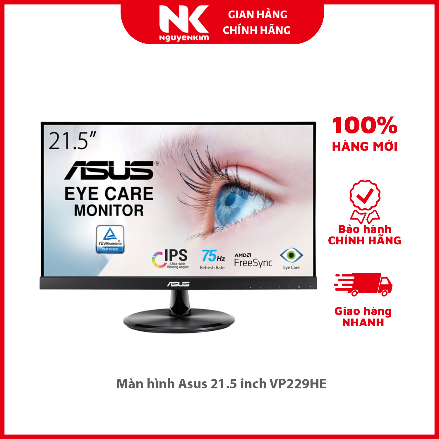 Màn hình Asus 21.5 inch VP229HE - Hàng chính hãng