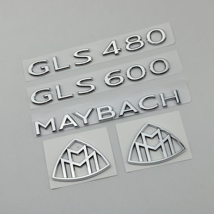 Decal tem chữ GLS600 dán đuôi xe ô tô Maybach trang trí