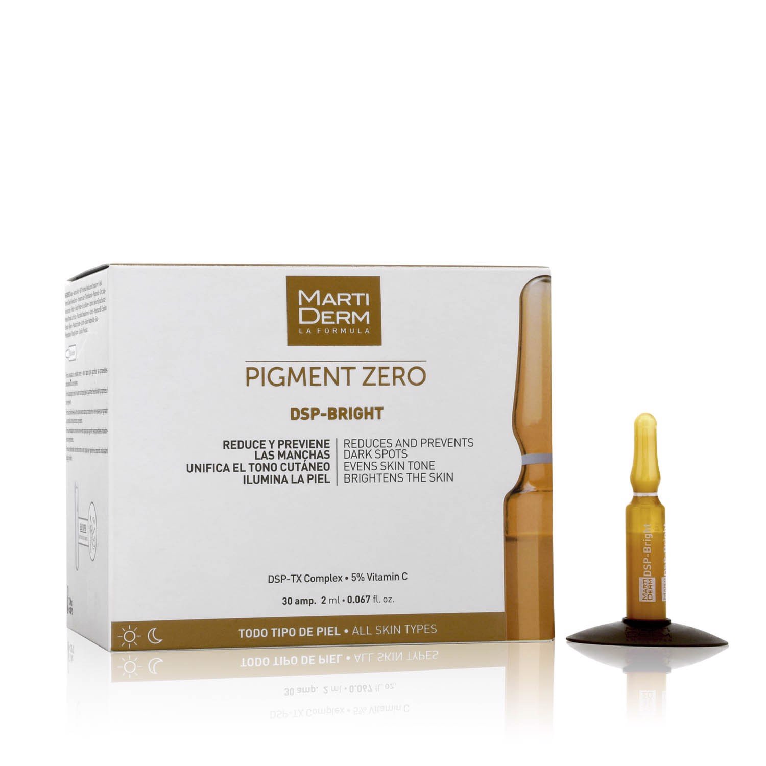 MartiDerm Pigment Zero DSP Bright -- Ampoule Dưỡng Sáng Đều Màu Da, Giảm Đốm Sắc Tố