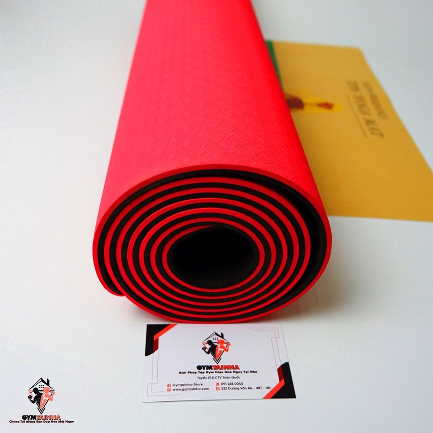 Thảm Tập Yoga Định Tuyến 6mm, Thảm Yoga TPE Cao Cấp Chống Trượt, Thảm Tập Gym Yoga Pilates, Thảm Yoga TPE Cao Cấp