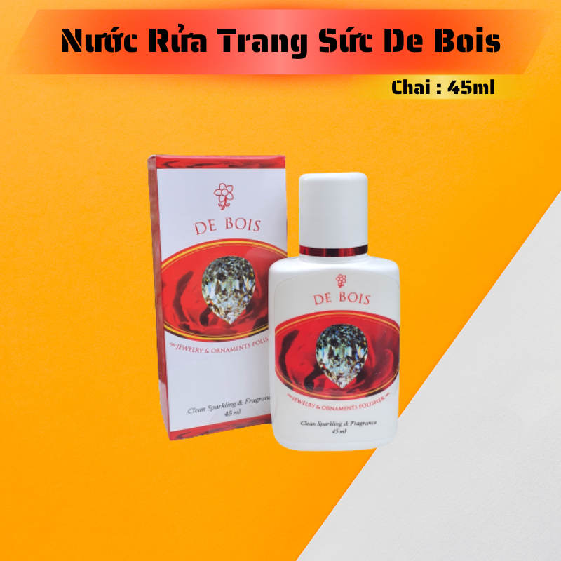 Nước Rửa TRang Sức Debois 45ml Thái Lan , Nước Rửa Trang Sức Vàng Bạc Cao Cấp