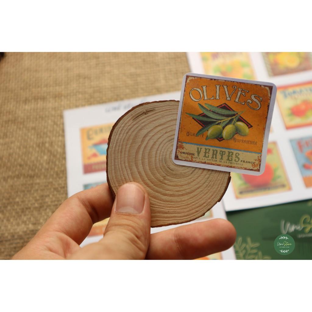 Sticker phong cách retro - sticker thiết kế vintage - uni001