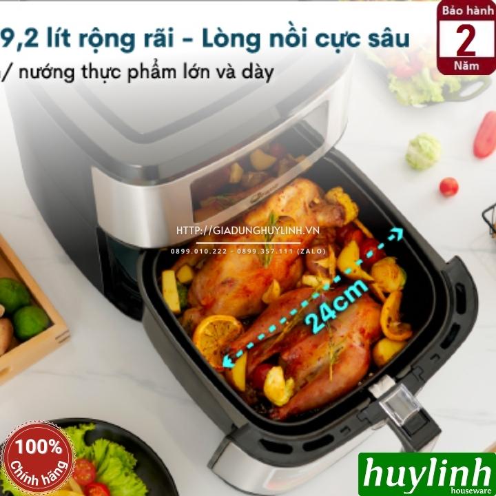 Nồi chiên không dầu điện tử Fujie AF9D - Dung tích 9.2 lít - Công suất 1800W - 9 Chức năng - Hàng chính hãng