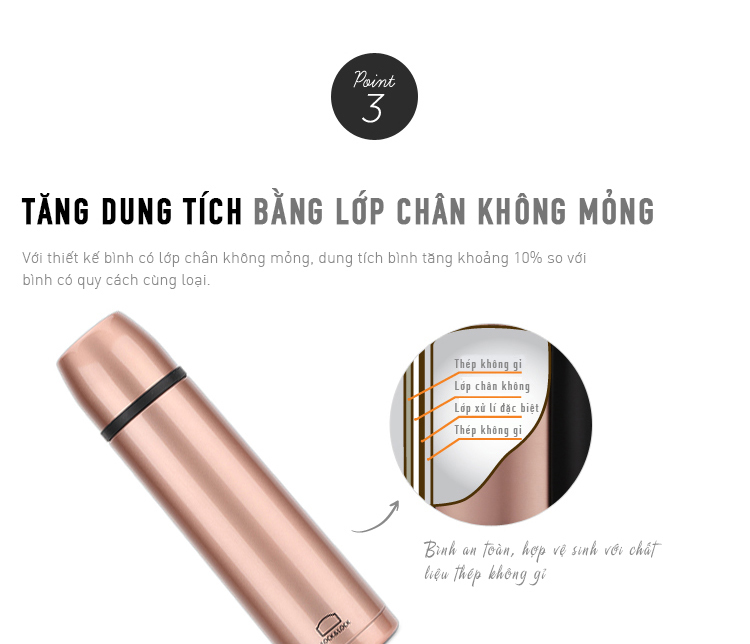 Bình Giữ Nhiệt Lock&amp;Lock Vienna LHC1430SV (500ml)