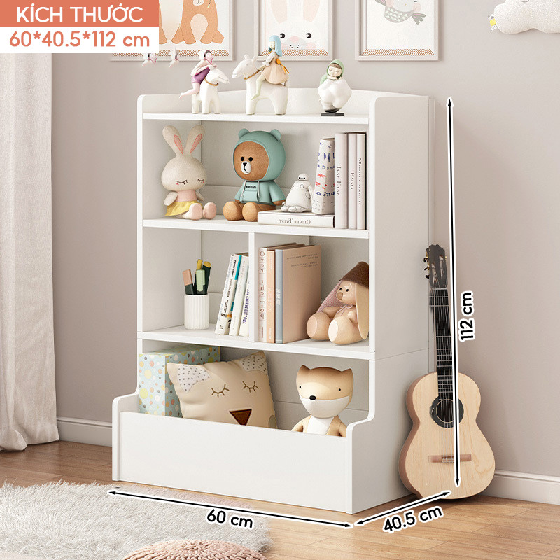 Kệ sách cho bé Chil Shelf màu trắng Tâm House K134