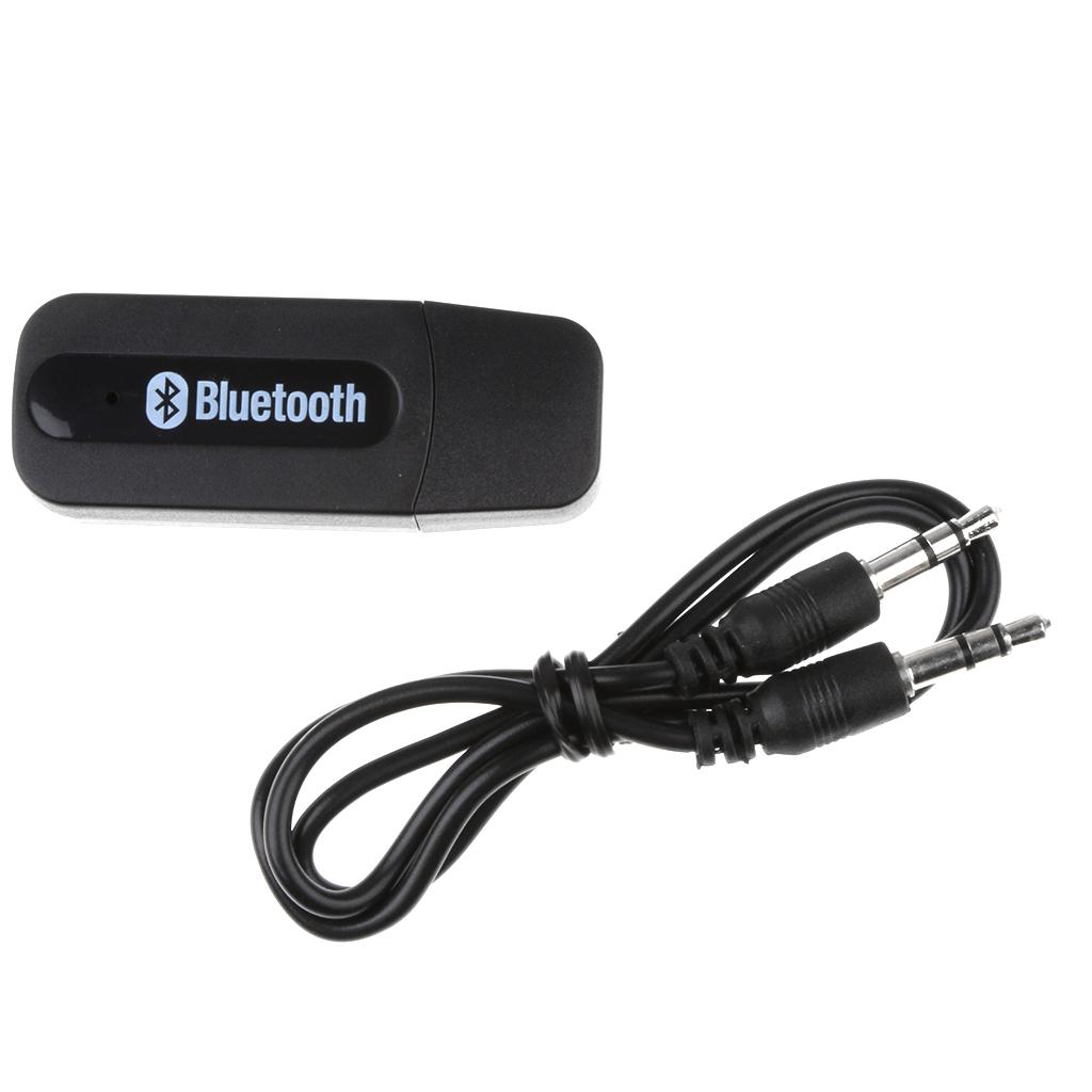 3.5mm Wireless Bluetooth Audio Stereo Music Receiver Adapter Mic Home