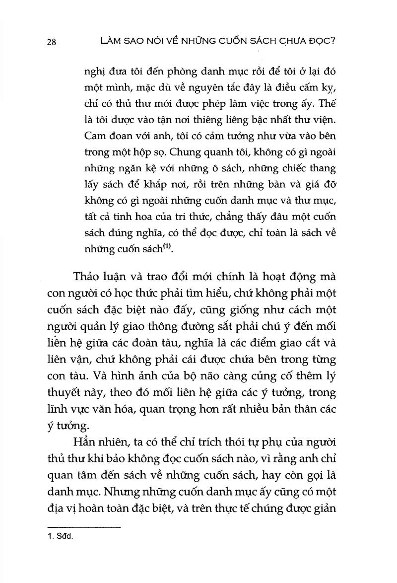 Làm Sao Nói Về Cuốn Sách Chưa Đọc