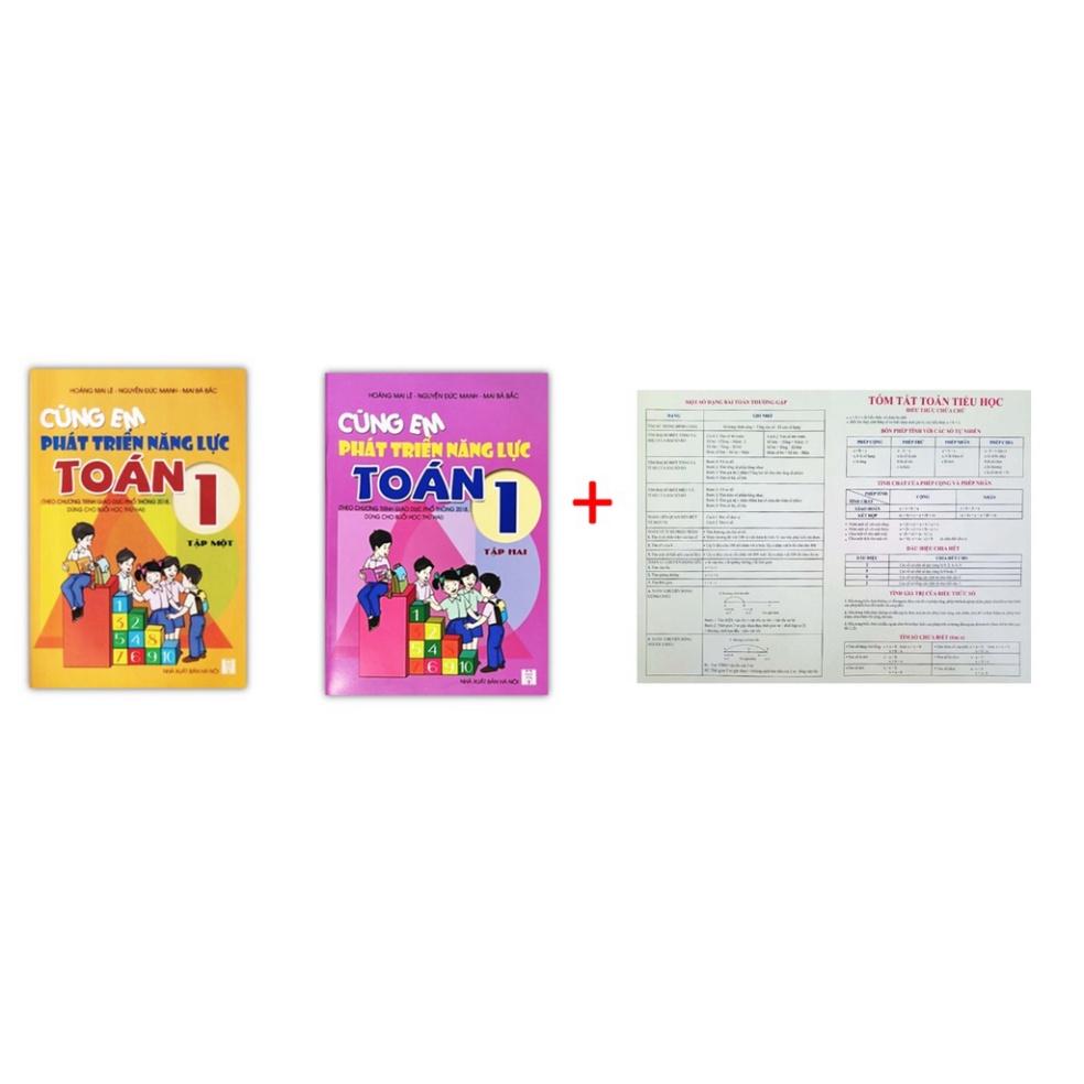 Sách - Combo Cùng Em Phát Triển Năng Lực Toán 1 - Tập 1 + 2 (H.Anh)