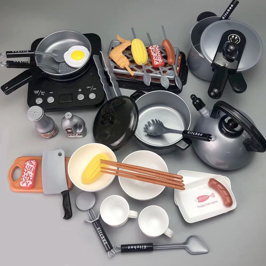 Đồ Chơi Nhà Bếp Nấu Ăn 36 Món Đồ Chơi Giáo Dục Phát Triển Kỹ năng Cho Trẻ Em