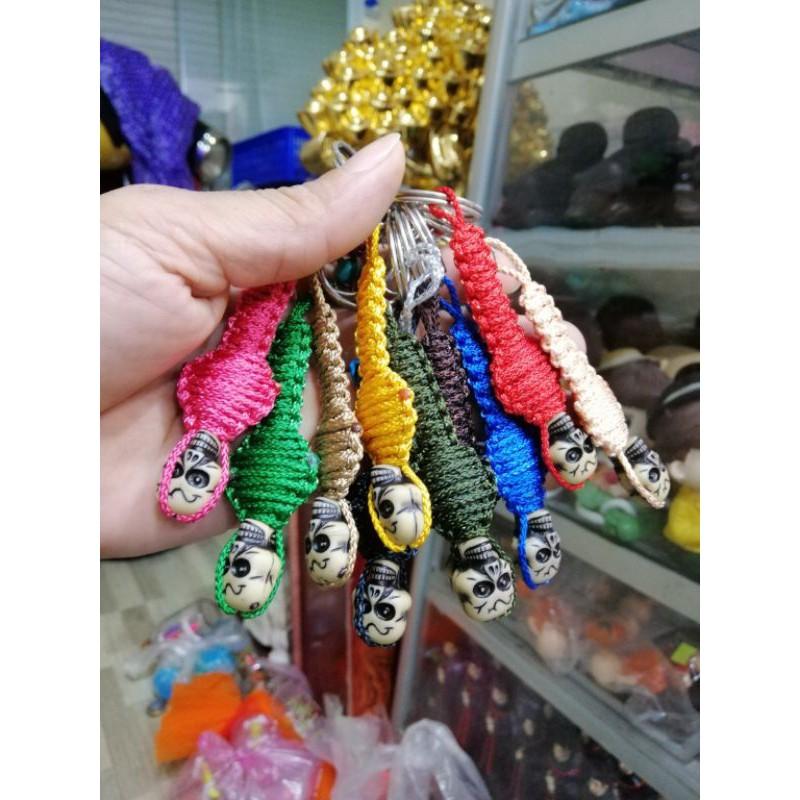 MÓC KHÓA ĐẦU LÂU TẾT DÂY DÙ HANDMADE