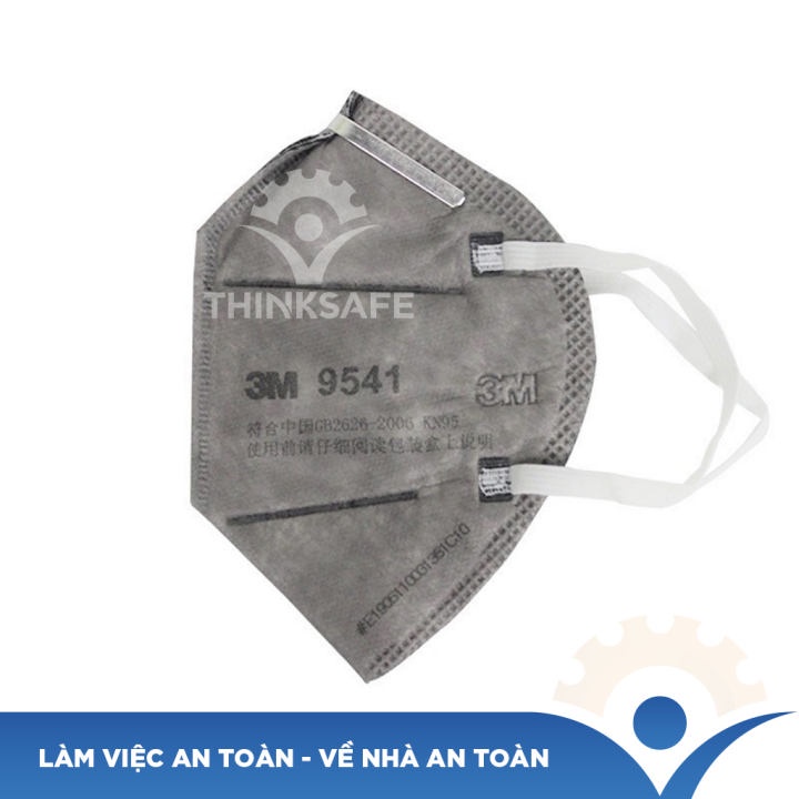 Khẩu trang 3M 9541 lọc bụi, vi khuẩn bảo vệ hô hấp, khả năng lọc bụi tối thiểu 94%