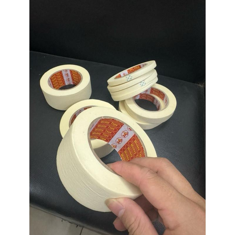 Băng Keo Giấy Cuộn Lớn Cố Định Dán Viền Tranh Vẽ Tên Ghi Chú Dài 50mét Độ Bám Dính Tốt Giấy Dẻo