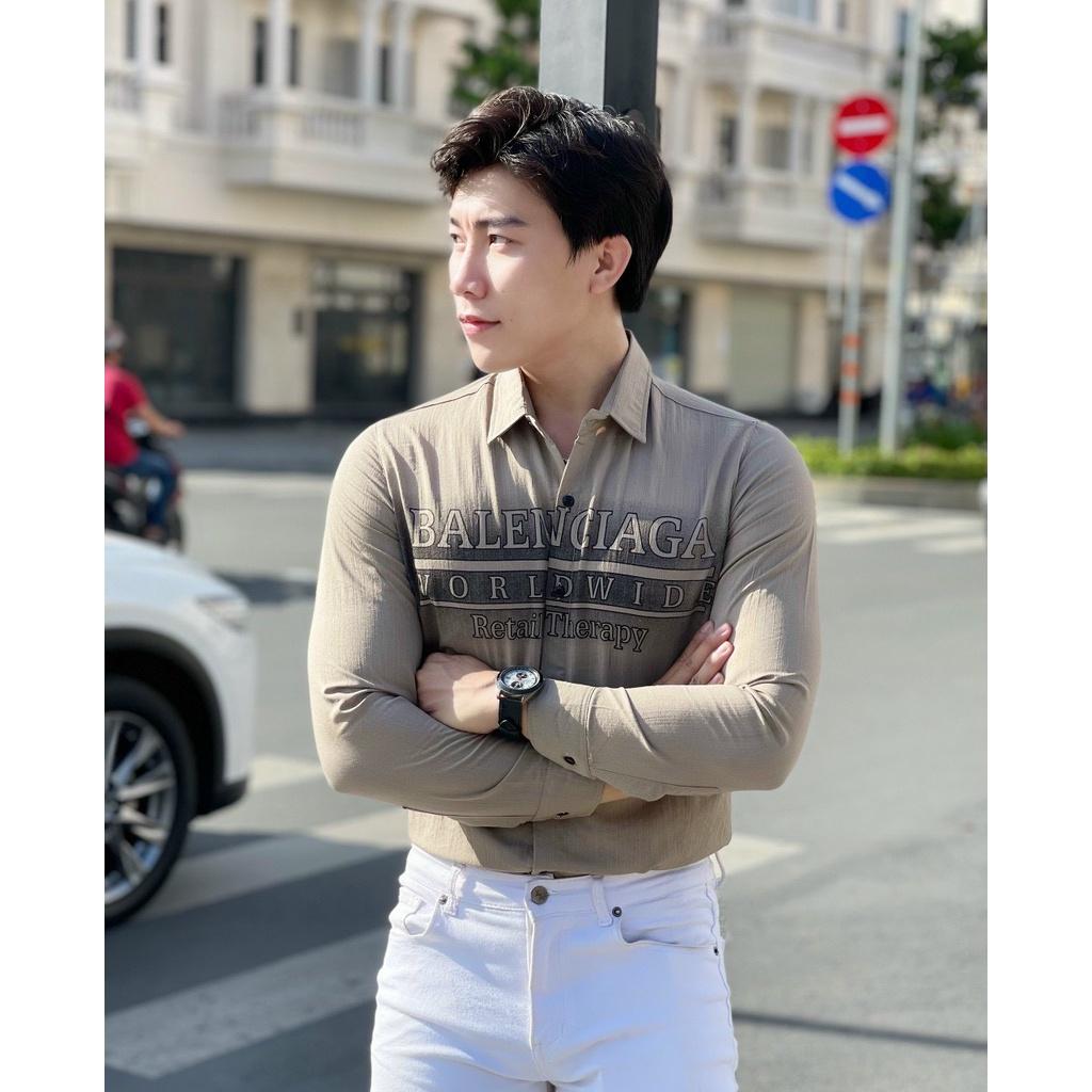 Áo sơ mi chất đũi mềm mịn thời trang nam - HKSM16