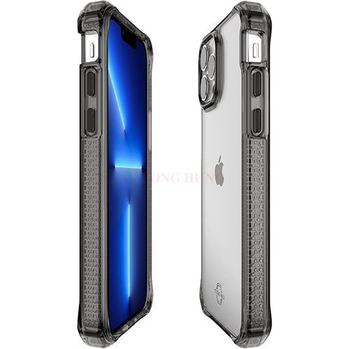 Ốp lưng chống sốc kháng khuẩn ITSKINS Hybrid Clear dành cho iPhone 13/13 Pro/13 Pro Max - Hàng chính hãng