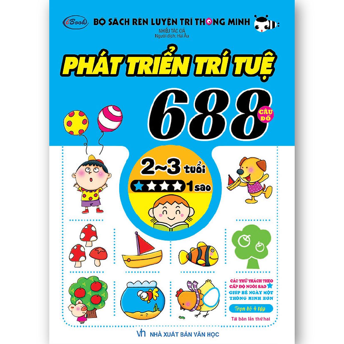 Combo 3 Cuốn 688 Câu Đố Phát Triển Trí Tuệ 2-3 Tuổi (Bộ 3Q) + Poster An Toàn Cho Con Yêu - (Sách Thiếu Nhi Phát Triển Tư Duy / Kỹ Năng Logic Cho Bé)