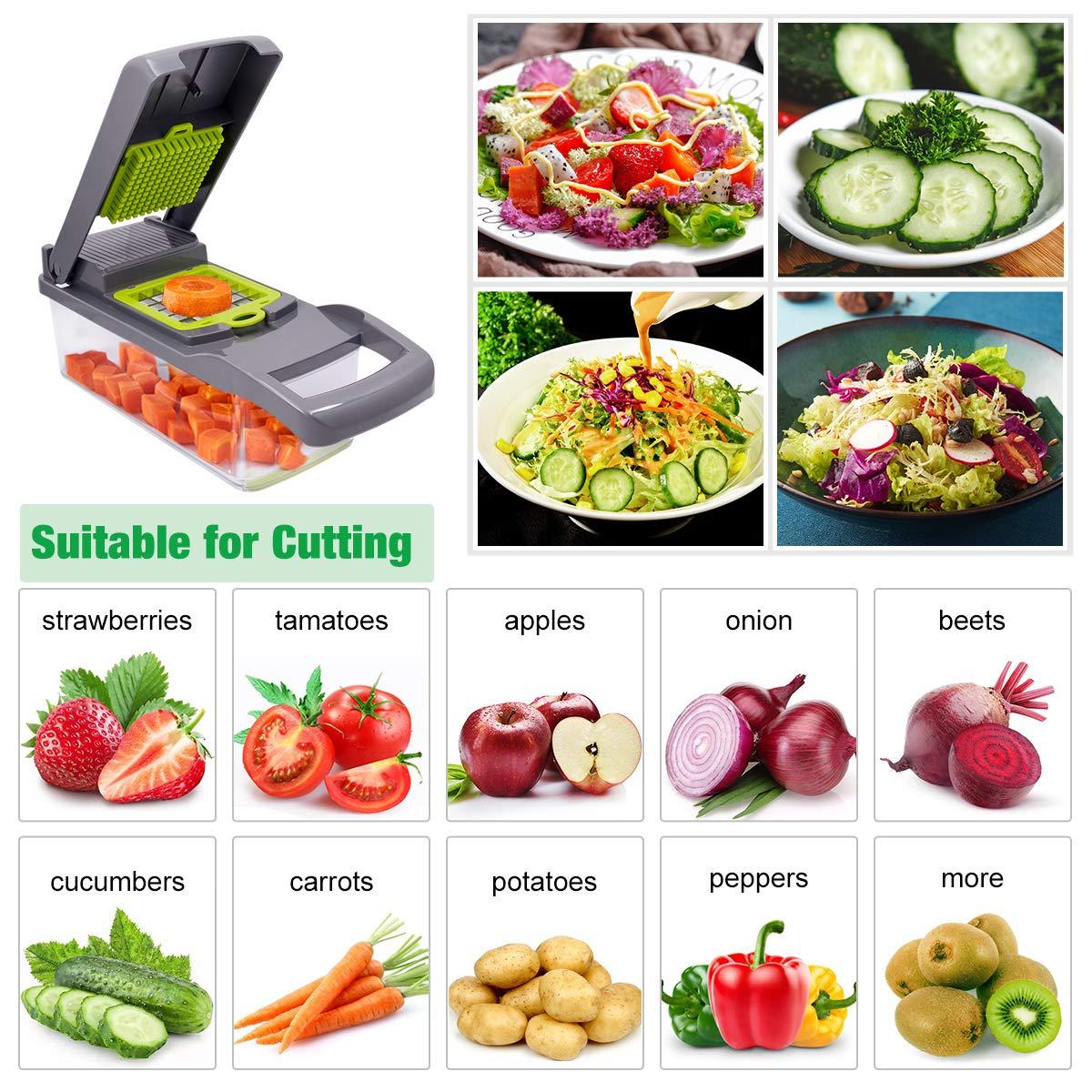 Rau Củ Quả Đa Năng Cắt Lát Trái Cây Khoai Tây Dao Gọt Vỏ Cà Rốt Xay Phụ Kiện Nhà Bếp Giỏ Đựng Dụng Cụ Thái Lát Rau Củ
