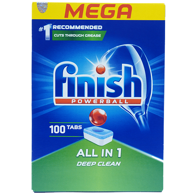 Viên rửa bát Finish All in one 100 viên made in EU