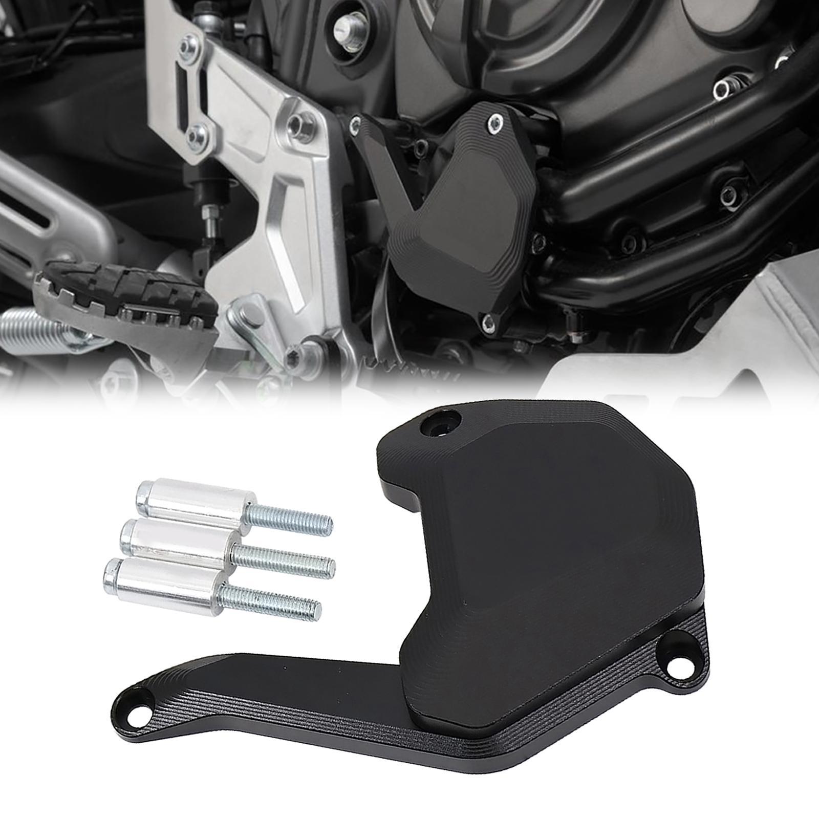 Motorcycle Water Pump Protection Cover, Replacement Aluminum Alloy Protector Guard Fit for Yamaha MT07 FZ07 13-22